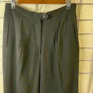 Black, pleated, dress trousers